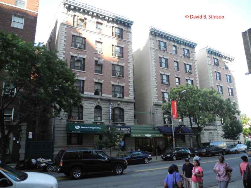 Three apartments facing 168th Street
