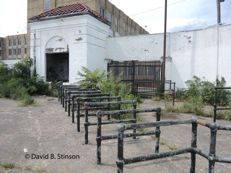 Hinchliffe Stadium worn down railings