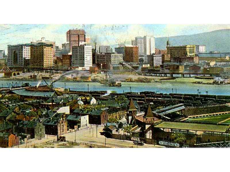 Pittsburgh's Exposition Park postcard