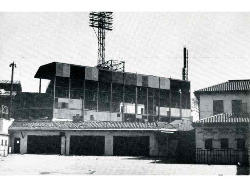A postcard of the Griffith Stadium right field grandstand entrance