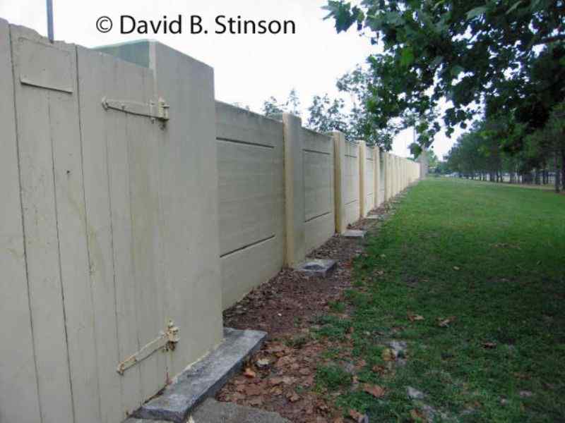 The first base-right field wall at Henley Field