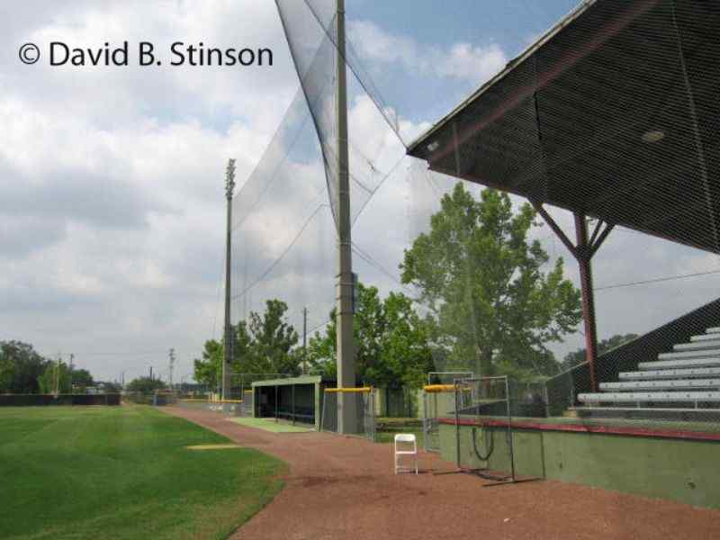 The first base dugout at Henley Field