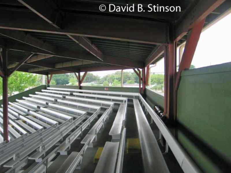 The grandstand seating at Henley Field