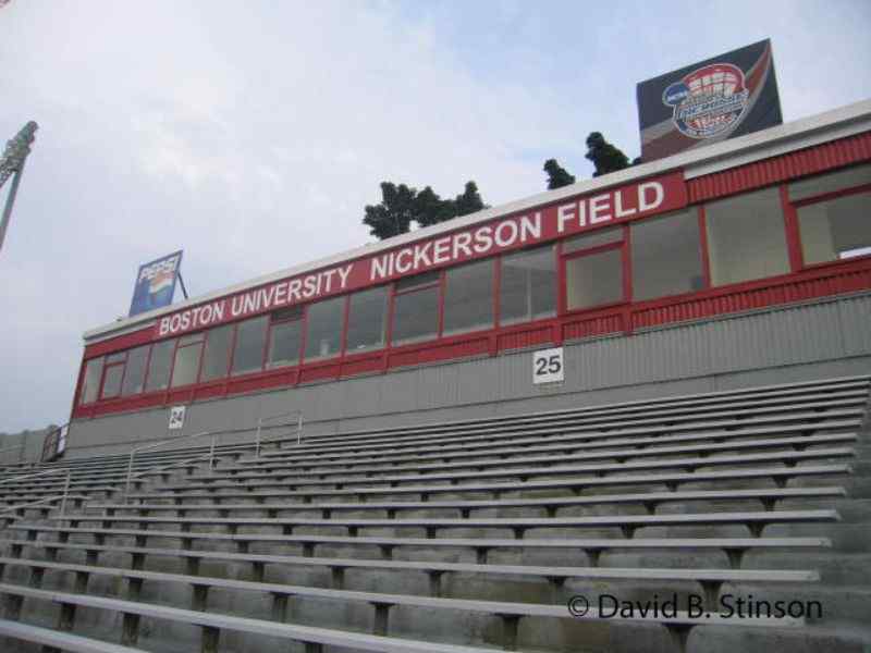 Boston University on X: 103 years ago on this date, Braves Field opened as  the home ballpark to the Boston Braves. Today, parts of the field are  survived as Nickerson Field.  /