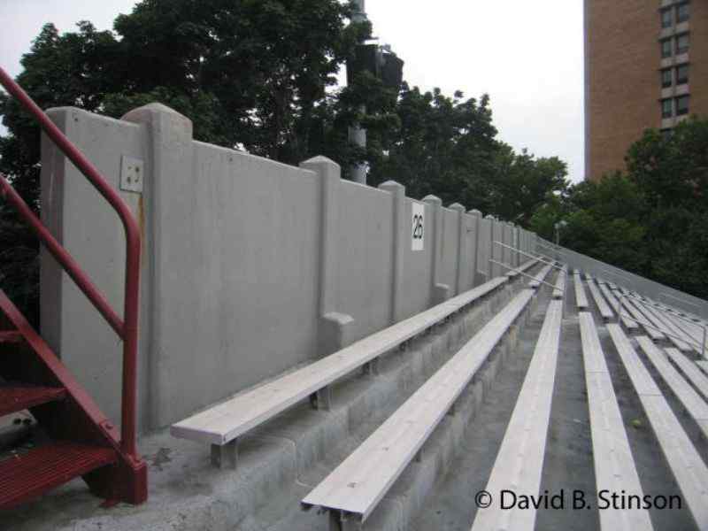 Original concrete and stucco wall