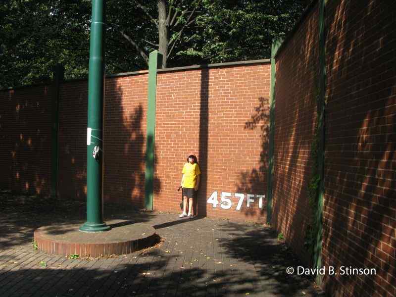 The original Forbes Field wall in the campus of University of Pittsburgh