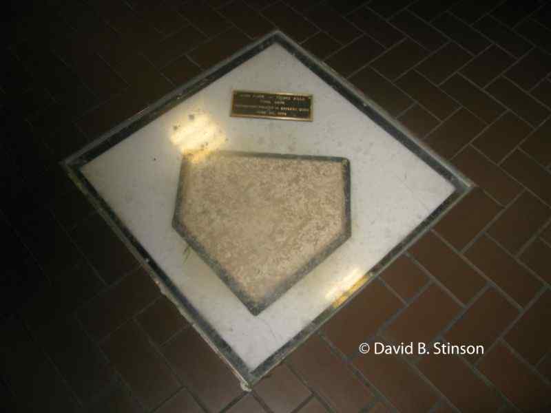 The Forbes Field home plate