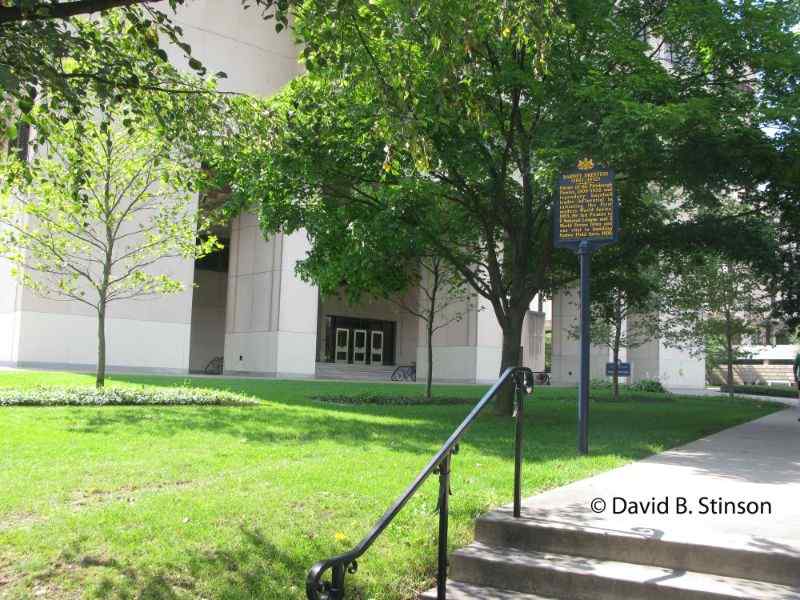 A Pennsylvania historical plaque honoring Barney Dreyfuss