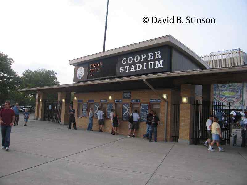 Ticket windows of the Cooper Stadium