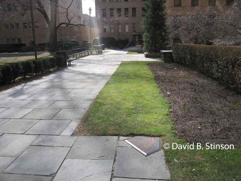 The former site of Hilltop Park's home plate