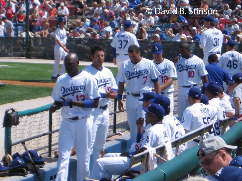 The Dodgers team 