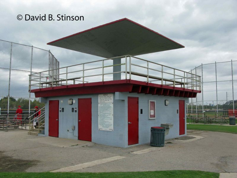 A Ed Smith Stadium building at the practice fields