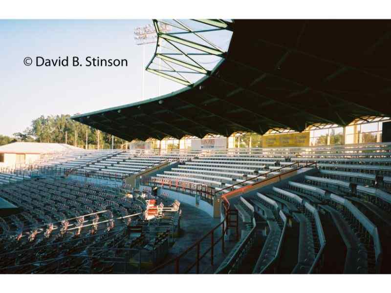 The seats of the Jack Russel Stadium