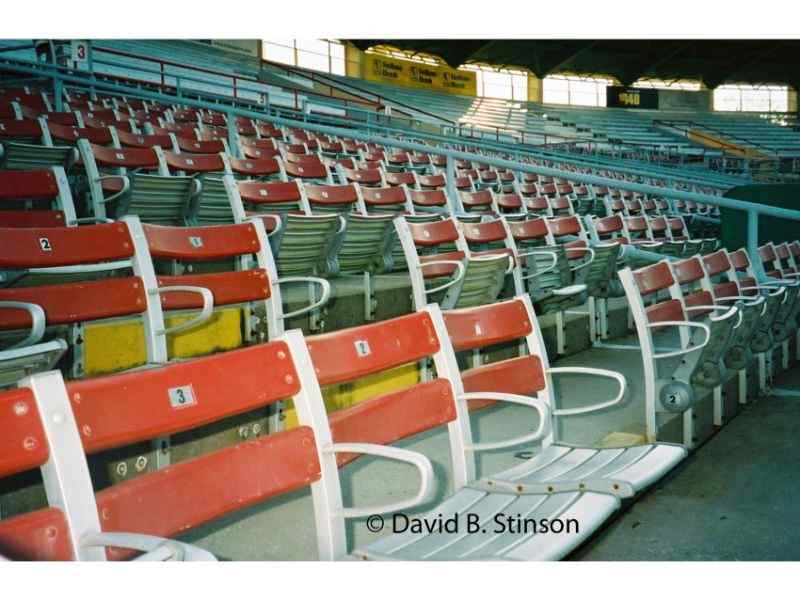 A closer look at the Jack Russel Stadium chairs