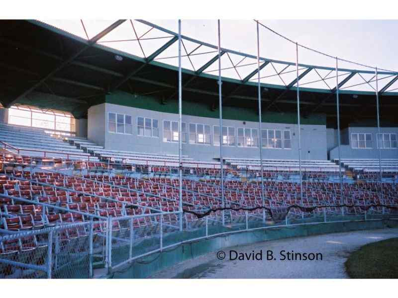 A view of the Jack Russel Stadium stands