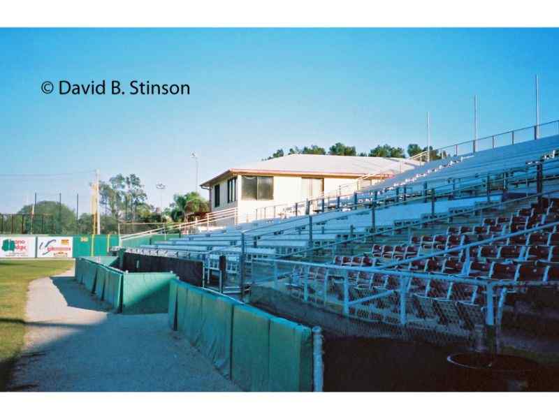 Seats at the viewing platform of the Jack Russel Stadium