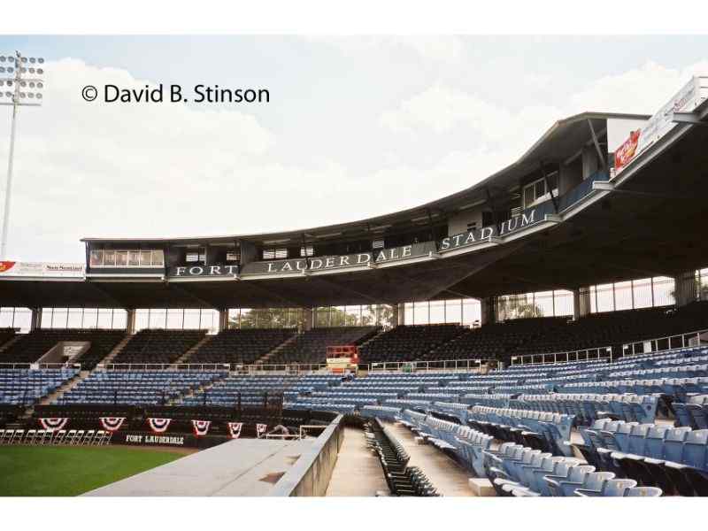 The Fort Lauderdale Stadium grandstand
