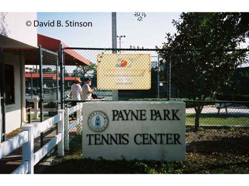 Payne Park Tennis Center signage