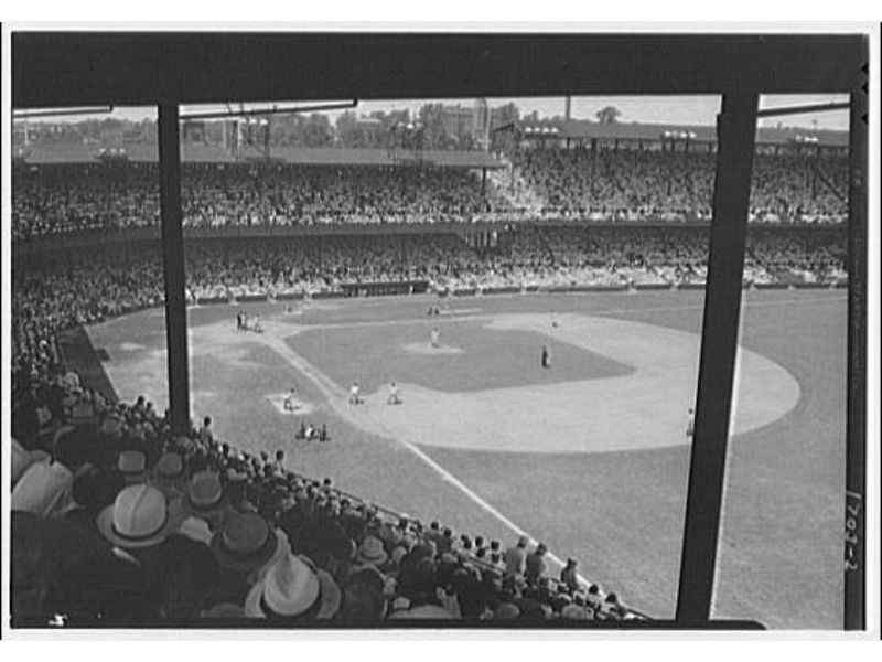 A view of the Griffith Stadium