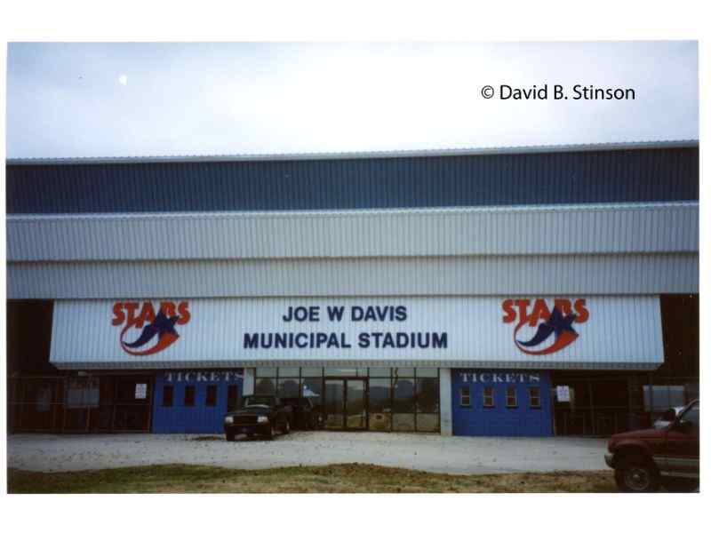 A closer look at the entrance to Joe W. Davis Stadium