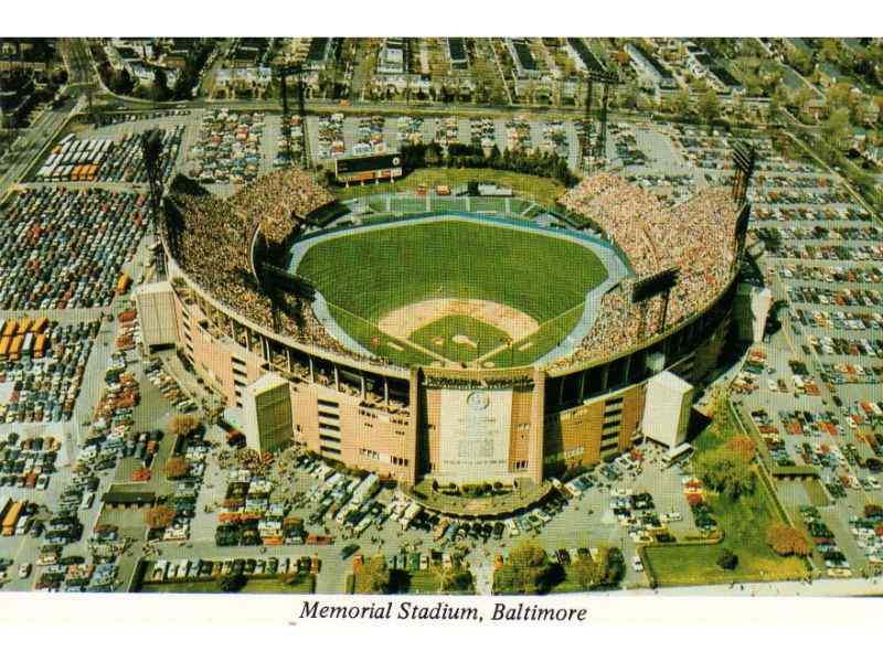 A view of the Memorial Stadium in Baltimore
