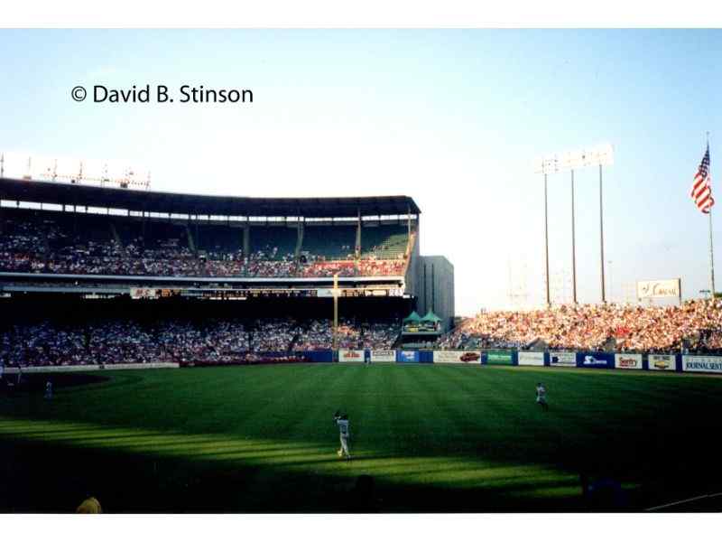 Cubs Right Fielder Sammy Sosa at Milwaukee County Stadium