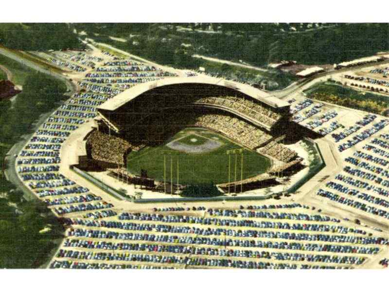 Aerial View of Milwaukee County Stadium, Photograph