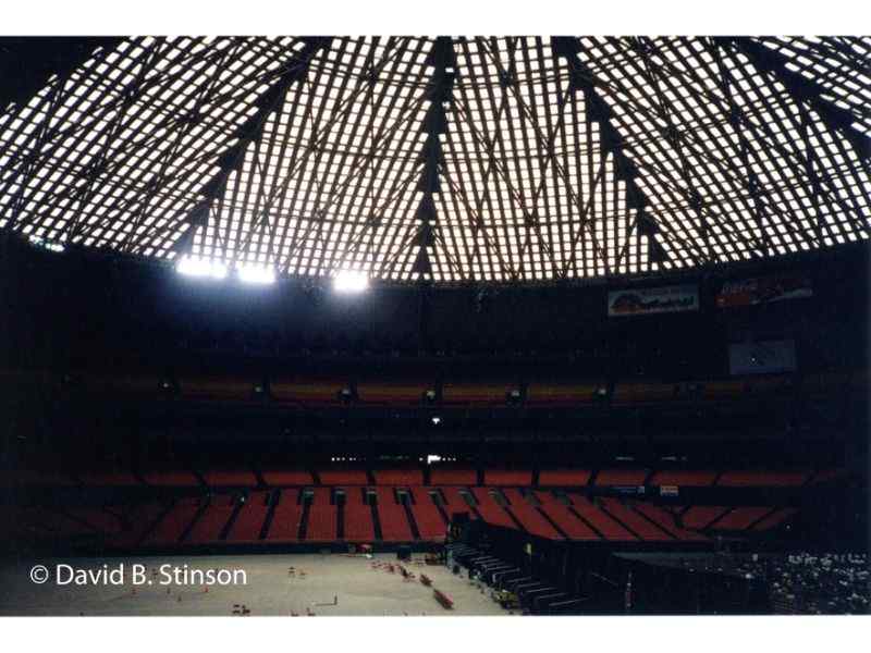 The Houston Astrodome skylights