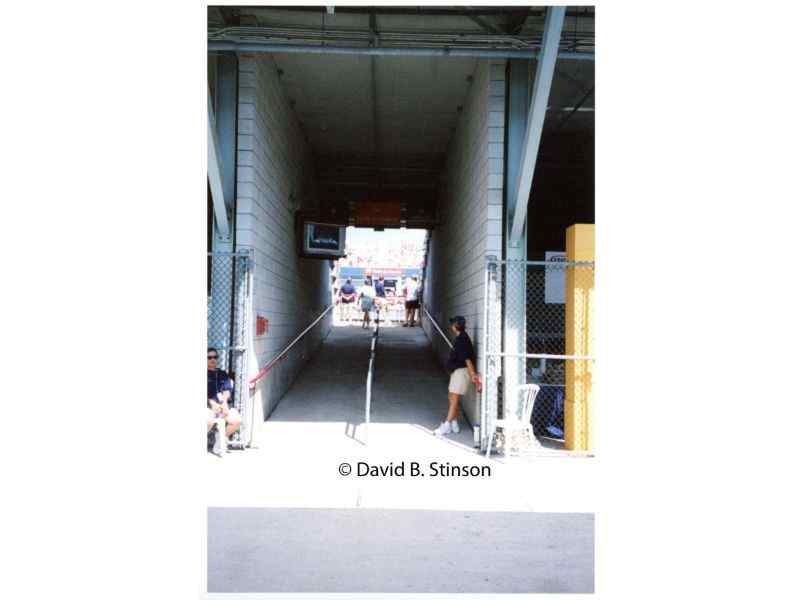 The entrance to Uniprix Stadium above section 7