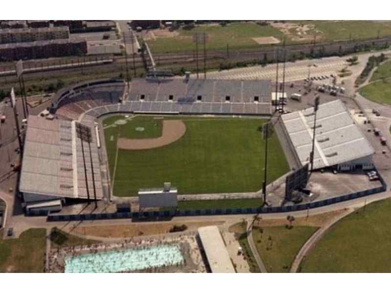 An aerial view of Jarry Park