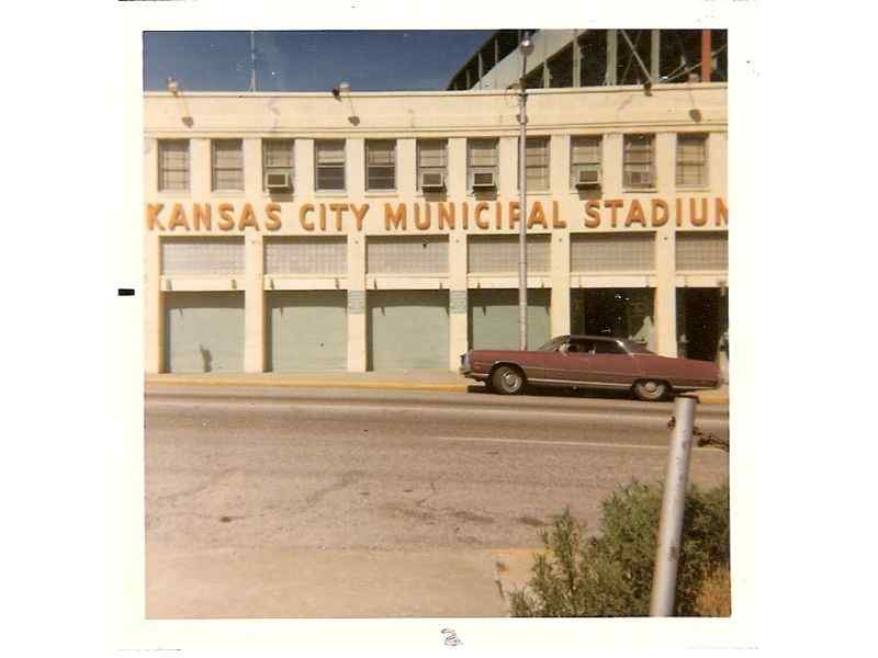 The entrance to the Kansas City Municipal Stadium