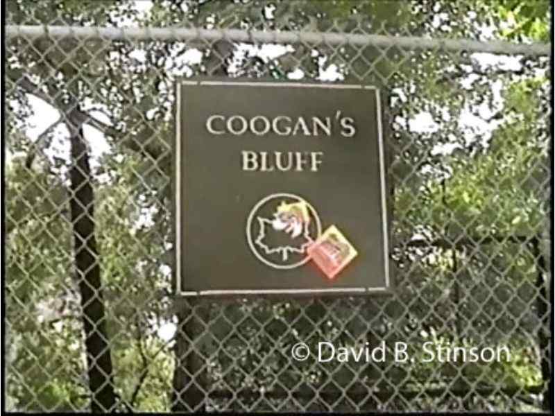 A Coogan's Bluff signage