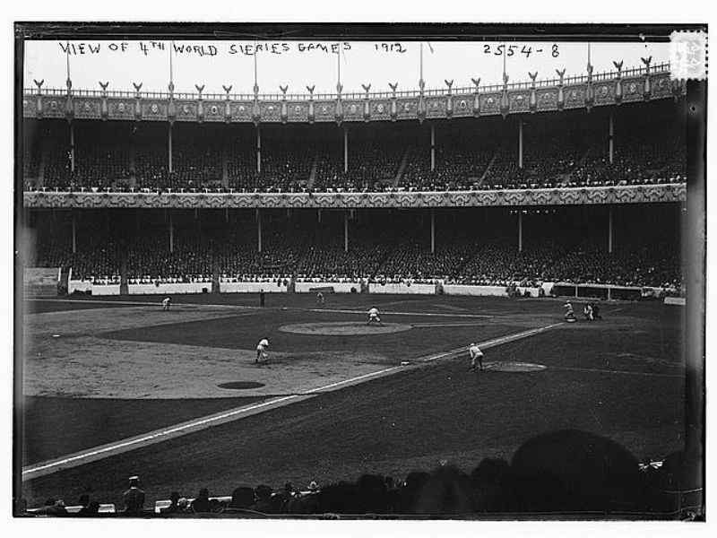 A black and white image of the World Series Games 1912