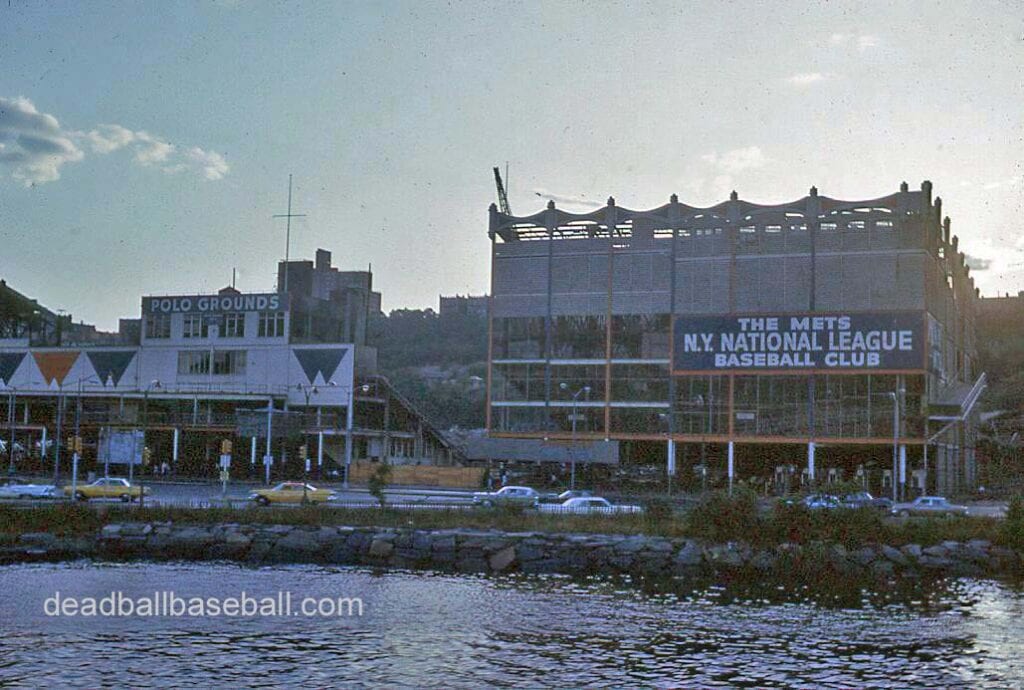 A view of the Polo Grounds buildings
