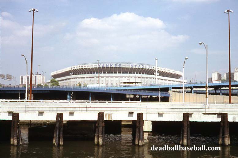 A view of the new Yankee Stadium building